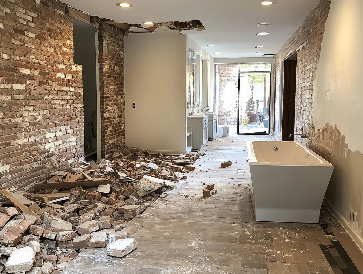 AI-generated image of internal structural alterations