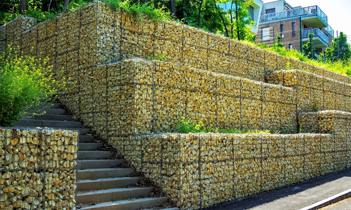 A retaining wall