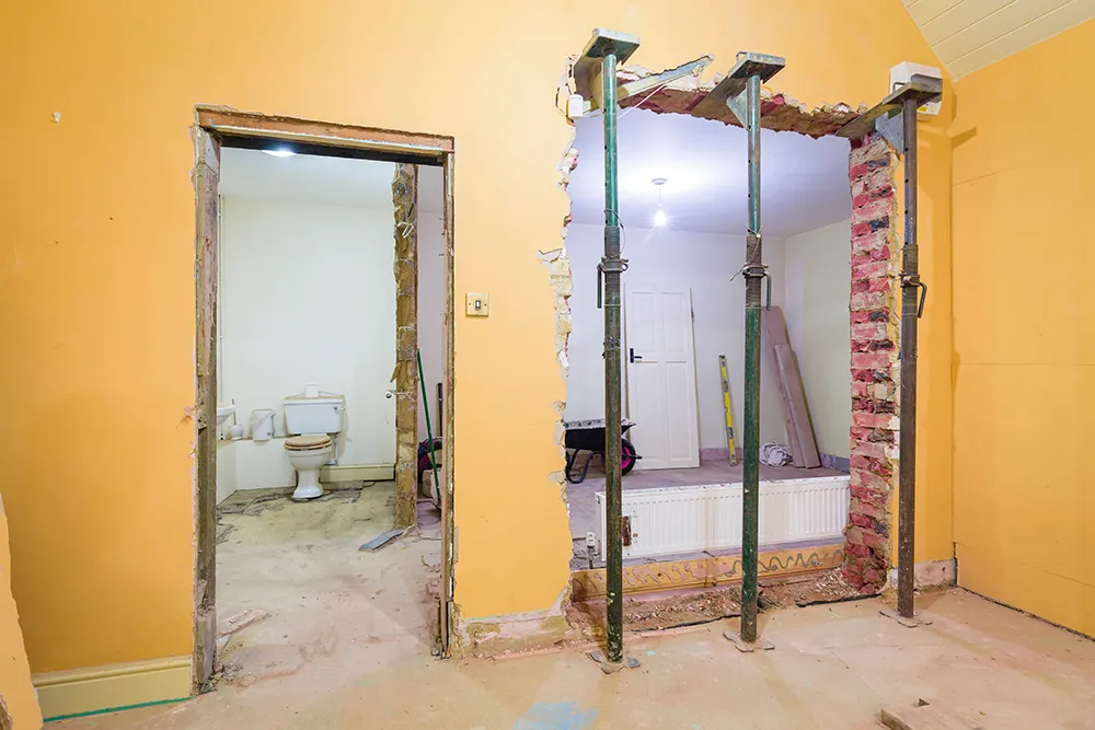 Load-bearing wall removal